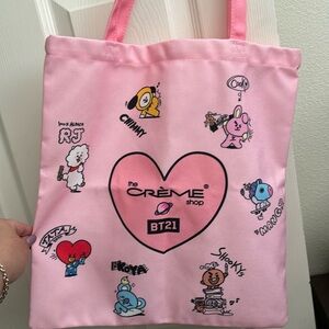 BT21 x Crème Shop tote bag